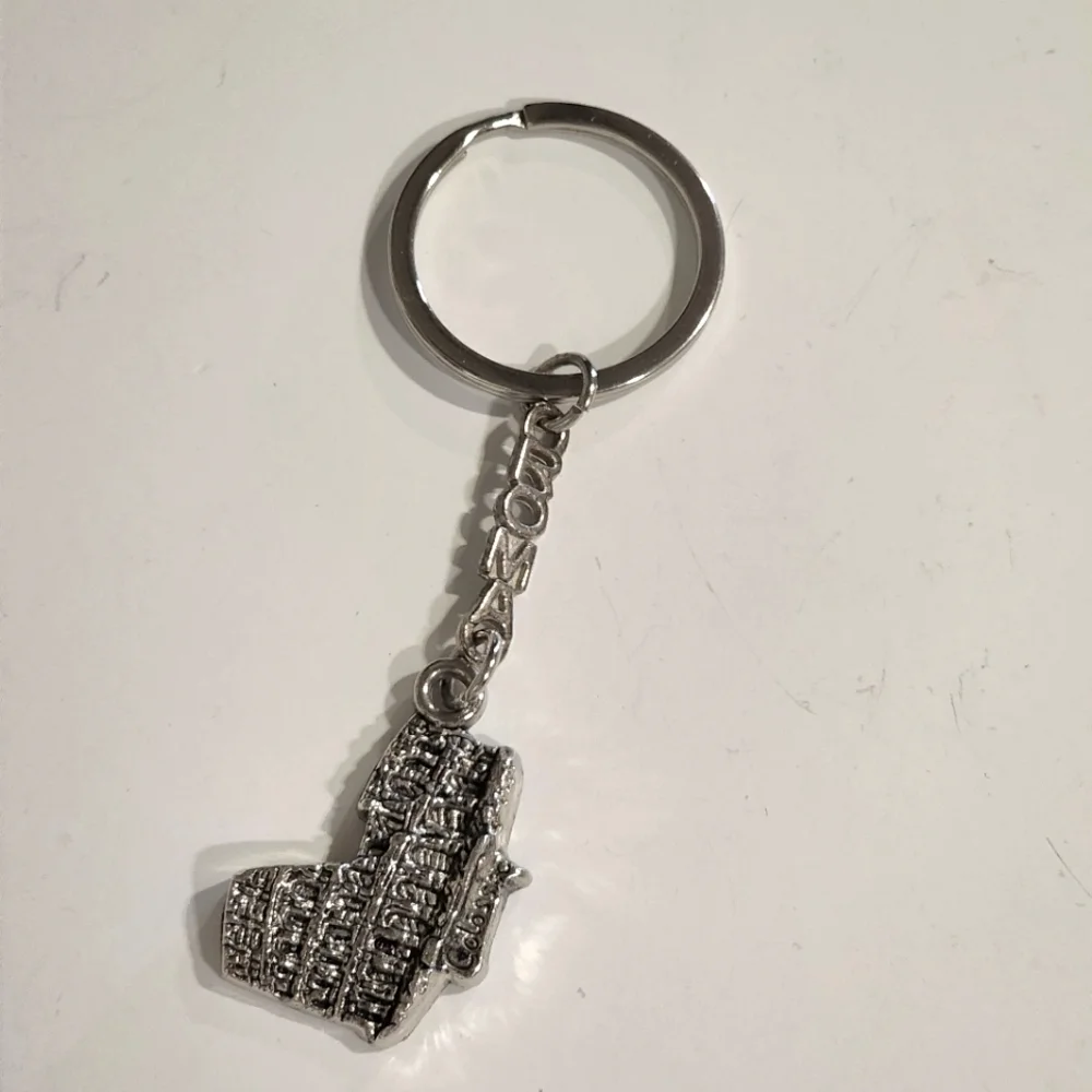 VTG Keychain Keyring Key FOB Roma Rome Italy Coliseum